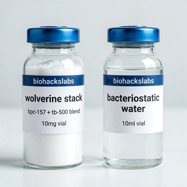 Wolverine Stack — BPC-157 + TB-500 10mg | Kit + Agua Bacteriostática 10mL